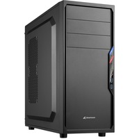 Sharkoon VS4-V Midi Tower Nero, Chassis Tower Nero, Midi Tower, PC, Nero, ATX, micro ATX, Mini-ITX, 16 cm, 38,5 cm