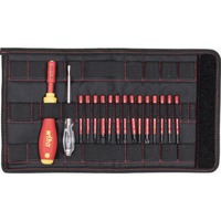 Wiha Cacciavite con porta punte electric slimVario set di avvio rosso/Giallo