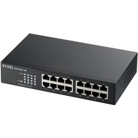 Zyxel GS1100-16 Non gestito Gigabit Ethernet (10/100/1000) Non gestito, Gigabit Ethernet (10/100/1000), Montaggio rack, Montabile a parete