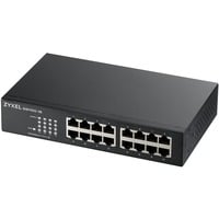 Zyxel GS1100-16 Non gestito Gigabit Ethernet (10/100/1000), Interruttore Non gestito, Gigabit Ethernet (10/100/1000), Montaggio rack, Montabile a parete