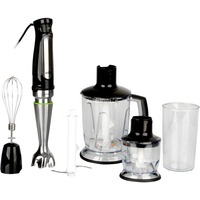Braun MultiQuick 7 MQ 7045X 1,25 L Frullatore ad immersione 1000 W Nero, Acciaio inox, Frullatore a immersione Nero/in acciaio inox, Frullatore ad immersione, 1,25 L, Tritaghiaccio, 1,2 m, 1000 W, Nero, Acciaio inox