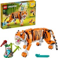LEGO Creator 3-in-1 Tigre maestosa, Giochi di costruzione Set da costruzione, 9 anno/i, Plastica, 755 pz, 865 g