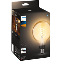 Philips Hue White Filament Lampe E27 Giant Globe G125 550 lm, Lampada a LED 