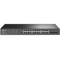 TP-Link TL-SG3428 switch di rete Gestito L2/L3 Gigabit Ethernet (10/100/1000) 1U Nero, Interruttore Gestito, L2/L3, Gigabit Ethernet (10/100/1000), Montaggio rack, 1U