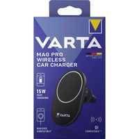 VARTA Caricatore wireless per auto Mag Pro, Caricabatterie Nero