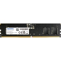 ADATA AD5U48008G-S memoria 8 GB 1 x 8 GB DDR5 Data Integrity Check (verifica integrità dati) Nero, 8 GB, 1 x 8 GB, DDR5, 4800 MHz, 288-pin DIMM