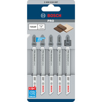 Bosch 2 608 634 897 lama per sega a gattuccio, sega a traforo e sega universale Epossidico, In legno duro, Pannello laminato, Plastica, 1,7 mm