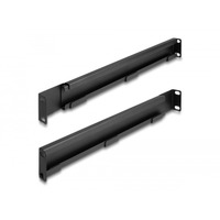 DeLOCK 66885 porta accessori Staffa di supporto Nero, Staffa di supporto, Nero, Metallo, 48,3 cm (19"), 368 mm, 60 mm