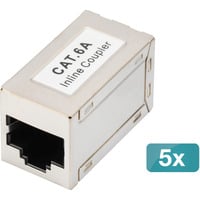 Digitus Accoppiatore modulare CAT 6A, schermato, 5 pezzi, Modulo di Keystone 