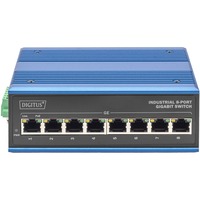 Digitus DN-651121 switch di rete Gigabit Ethernet (10/100/1000) Supporto Power over Ethernet (PoE) Nero, Blu Gigabit Ethernet (10/100/1000), Supporto Power over Ethernet (PoE), Montabile a parete
