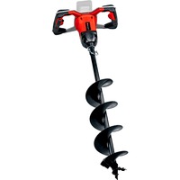 EINHELL Trapano a batteria professionale per terreni GP-EA 18/150 Li BL - Solo, 18 Volt, Trivello per terreno rosso