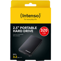 Intenso HDD portatile 2,5" 320 GB ricondizionato, Hard-disk Nero