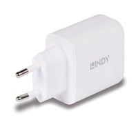 Lindy 73428 Caricabatterie per dispositivi mobili Universale Bianco AC Ricarica rapida Interno bianco, Interno, AC, 20 V, Bianco