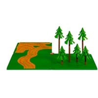 SIKU Dirt tracks and forest, Sullo sfondo Parcheggio per auto, 3 anno/i, Multicolore, Plastica