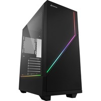Sharkoon RGB FLOW Midi Tower Nero, Chassis Tower Nero, Midi Tower, PC, Nero, ATX, micro ATX, Mini-ITX, Multi, 16,5 cm