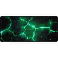 Sharkoon SKILLER SGP30 Tappetino per mouse per gioco da computer Nero, Verde, Gioco mouse pad Nero/Verde, Nero, Verde, Fantasia, Gomma, Tessile, Barra appoggiaferro antiscivolo, Tappetino per mouse per gioco da computer