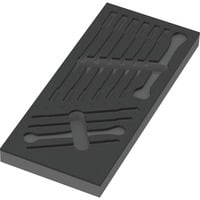 Wera Inserto in schiuma per 6000 Joker Set 1, vuoto, Deposito Nero/grigio