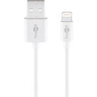 goobay 72905 cavo Lightning 0,5 m Bianco bianco, 0,5 m, Lightning, USB A, Maschio, Maschio, Bianco