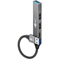 goobay 74458, Hub USB grigio