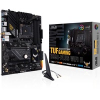 ASUS TUF GAMING B550-PLUS WIFI II AMD B550 Socket AM4 ATX, Scheda madre Nero, AMD, Socket AM4, 3rd Generation AMD Ryzen 5, 3rd Generation AMD Ryzen™ 7, 3rd Generation AMD Ryzen™ 9, DDR4-SDRAM, 128 GB, DIMM