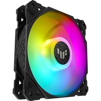ASUS TUF Gaming TF120 ARGB Fan Case per computer Raffreddatore d'aria 12 cm Nero, Ventola Nero/trasparente, Raffreddatore d'aria, 12 cm, 250 Giri/min, 1900 Giri/min, Nero