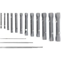 GEDORE Set di chiavi a bussola doppie con perni rotanti, 12 pezzi, chiave combinata   cromo