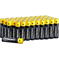 Intenso 7501510 - Energy Ultra Alkaline Batterie AAA Micro 40er-Pack - Batterie Batteria monouso Mini Stilo AAA Alcalino Nero/Giallo, Batteria monouso, Mini Stilo AAA, Alcalino, 1,5 V, 40 pz, 1250 mAh