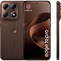 Motorola edge 70 Pro 256GB, Handy marrone, 17,2 cm (6.78"), 8 GB, 256 GB, 50 MP, Android 16.0, Legno