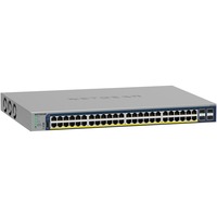 Netgear GS752TP-300EUS switch di rete Gestito L2/L3/L4 Gigabit Ethernet (10/100/1000) Supporto Power over Ethernet (PoE) 1U Nero, Interruttore Gestito, L2/L3/L4, Gigabit Ethernet (10/100/1000), Supporto Power over Ethernet (PoE), Montaggio rack, 1U