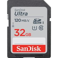 SanDisk Ultra 32 GB SDHC UHS-I Classe 10 Nero, 32 GB, SDHC, Classe 10, UHS-I, 120 MB/s, Class 1 (U1)