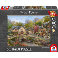 Schmidt Spiele Thomas Kinkade Studios: Estate a Cobblestone Village, Puzzle 