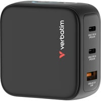 Verbatim Mini caricatore GaN con display, Caricabatterie Nero