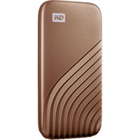 WD My Passport 1000 GB Oro, Disco a stato solido oro, 1000 GB, USB tipo-C, 3.2 Gen 2 (3.1 Gen 2), 1050 MB/s, Protezione della password, Oro