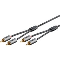 goobay 65295, Cavo Nero/Argento