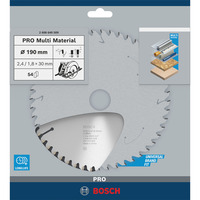Bosch 2 608 640 509 lama circolare 19 cm 1 pz, Lama per sega Multi, 19 cm, 3 cm, 1,8 mm, 2,4 mm, HLTCG