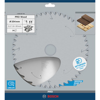 Bosch 2 608 837 733 lama circolare 25,4 cm 1 pz, Lama per sega In legno duro, Legno dolce, 25,4 cm, 3 cm, 1,6 mm, 6000 Giri/min, 2,2 mm