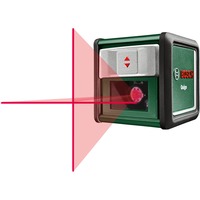 Bosch Laser a linee incrociate Quigo, con morsetto, Attraversare la linea laser verde/Nero