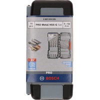 Bosch Set di punte elicoidali PRO Metal HSS-G, 135°, 18 pezzi, Drill bit set 