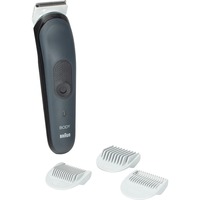 Braun BodyGroomer BG3340 Rifinitore Corpo, Tagliacappelli Nero/grigio, CA/Batteria, Nero, Grigio