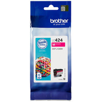 Brother Cartuccia d'inchiostro magenta LC-424M Magenta, 1 pz, 750 pagine, Confezione singola