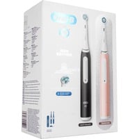 Procter & Gamble Oral-B iO Series 3N Duo, Spazzolino da denti elettrico Nero/Rosa, Adulto, Spazzolino a vibrazione, Cura quotidiana, Sensibile, Sbiancante, Nero, Rosa, Bianco, Rotondo, Batteria