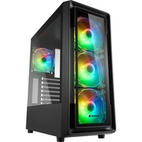 Sharkoon TK4 RGB Midi Tower Nero, Chassis Tower Nero, Midi Tower, PC, Nero, ATX, micro ATX, Mini-ITX, Multi, Ventole