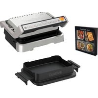 Tefal OptiGrill 4in1 GC774D Griglia di contatto, Come contattare con grill accaio, Acciaio inox, Metallo, Rettangolare, Pulsanti, 600 cm², 30 x 20 mm