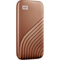 WD My Passport 2000 GB Oro, Disco a stato solido oro, 2000 GB, USB tipo-C, 3.2 Gen 2 (3.1 Gen 2), 1050 MB/s, Protezione della password, Oro