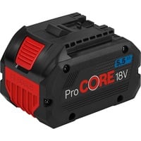 Bosch ProCORE18V 5.5Ah Professional Batteria Nero/Rosso, Batteria, Ioni di Litio, 5,5 Ah, 18 V, Bosch, Nero, Rosso