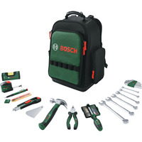 Bosch Set zaino da utensili, 60 pezzi, Set di strumenti Nero/Verde
