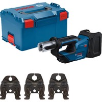 Bosch Utensile da pressatura a batteria GPT 18V-19 Professional solo, 18Volt, Kit M, Macchina della pressa blu