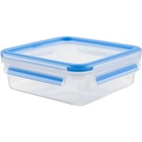 Emsa 508536 recipiente per cibo Rettangolare Scatola 0,85 L Trasparente 8 pz, Casella trasparente/Blu, Scatola, Rettangolare, 0,85 L, Trasparente, Plastica, Germania