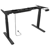 ICY BOX IB-EW205B-T Elettrico 2 gamba/gambe Nero, Base Nero, 125 kg, Elettrico, 38 mm/s, 2 gamba/gambe, Acciaio, Nero