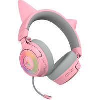 Razer Kraken Kitty V3 Pro Quartz, Cuffia da gioco rosa/grigio